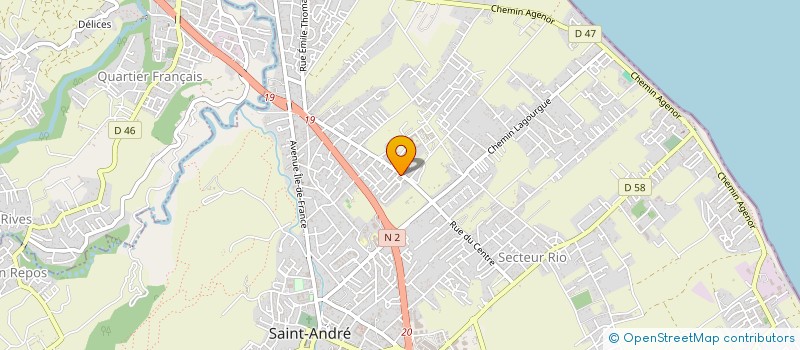 localisation de l'entreprise FREDOLENE à SAINT-ANDRE