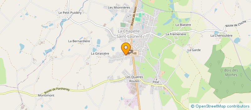 localisation de l'entreprise FREDOLI  LA CHAPELLE-SAINT-LAURENT