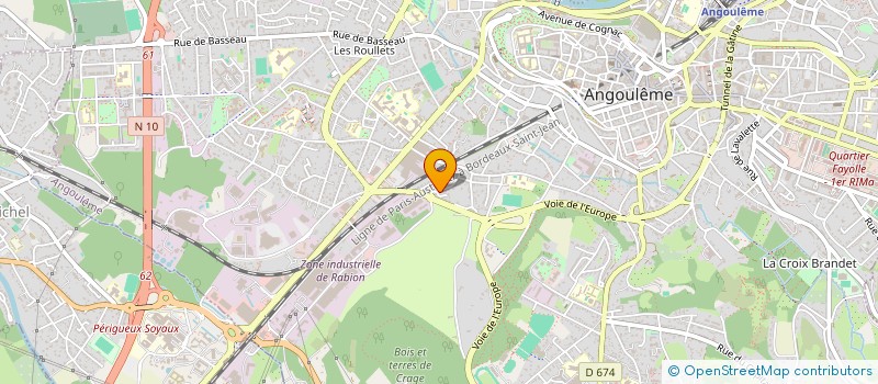 localisation de l'entreprise FREDON DAVID à ANGOULEME