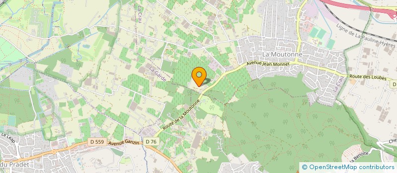 localisation de l'entreprise FREDON PAYSAGES à LA CRAU