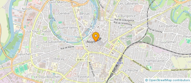 localisation de l'entreprise FREDSINE à NIORT