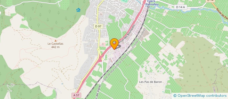 localisation de l'entreprise FREDVAL  CUERS