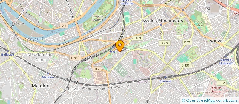 localisation de l'entreprise FREDYWEB à ISSY-LES-MOULINEAUX