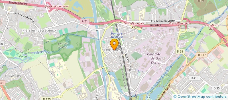 localisation de l'entreprise FREE ASSURANCE à DOUAI