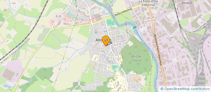 localisation de l'entreprise FREE-BAT à ALLONNES