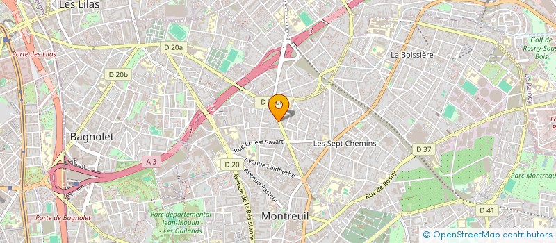 localisation de l'entreprise FREE BAT SERVICES à MONTREUIL