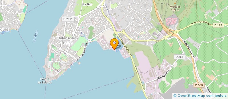 localisation de l'entreprise FREE CATA  BALARUC-LES-BAINS