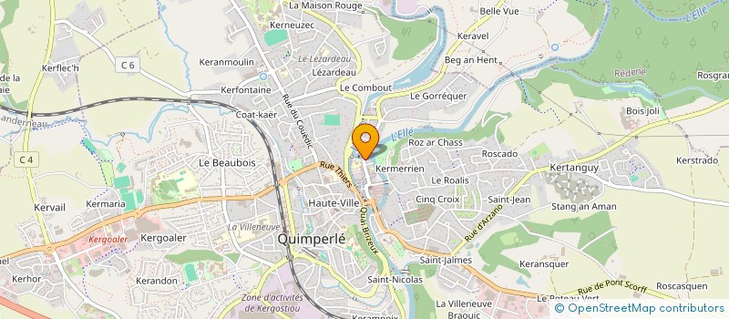 localisation de l'entreprise FREE D'HOME à QUIMPERLE