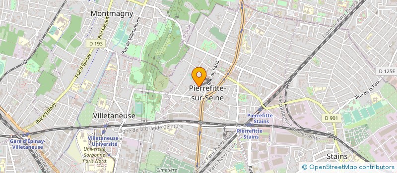 localisation de l'entreprise FREE D.O.M. à PIERREFITTE-SUR-SEINE