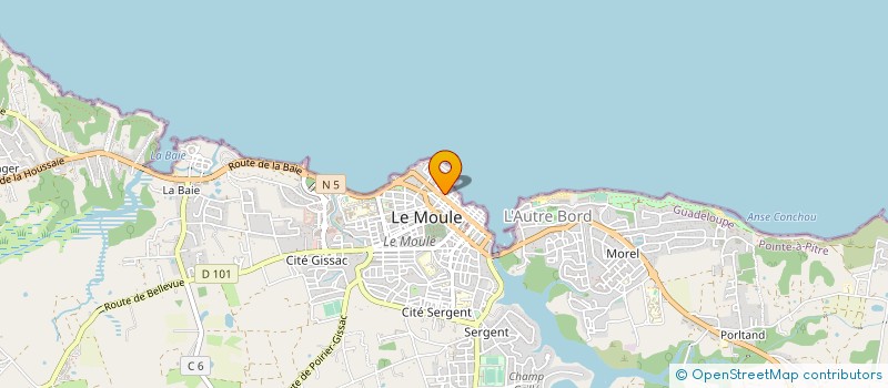 localisation de l'entreprise FREE-DOM EURL à LE MOULE