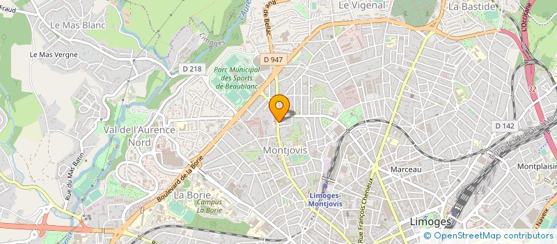 localisation de l'entreprise FREE DOM' LIMOGES  LIMOGES