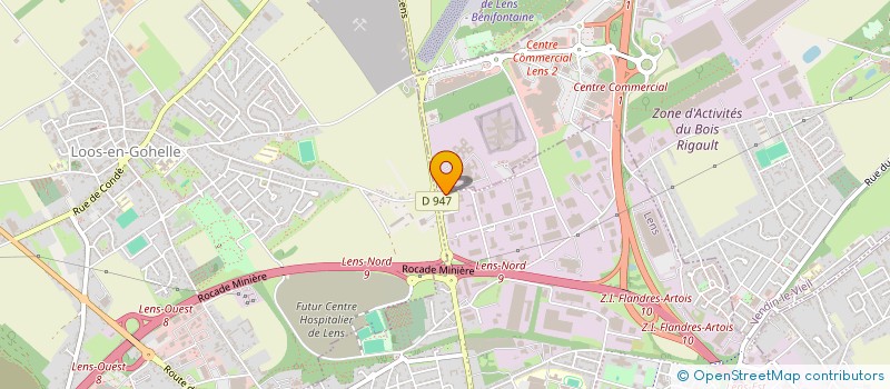 localisation de l'entreprise FREE ENERGY à LENS