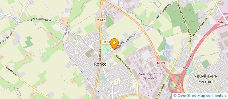 localisation de l'entreprise FREE LANCE ADVERTISING à RONCQ