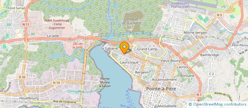 localisation de l'entreprise FREE LANCE MANAGMENT à POINTE A PITRE