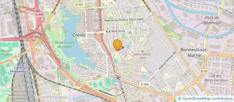 localisation de l'entreprise FREE MEDIA  CRETEIL