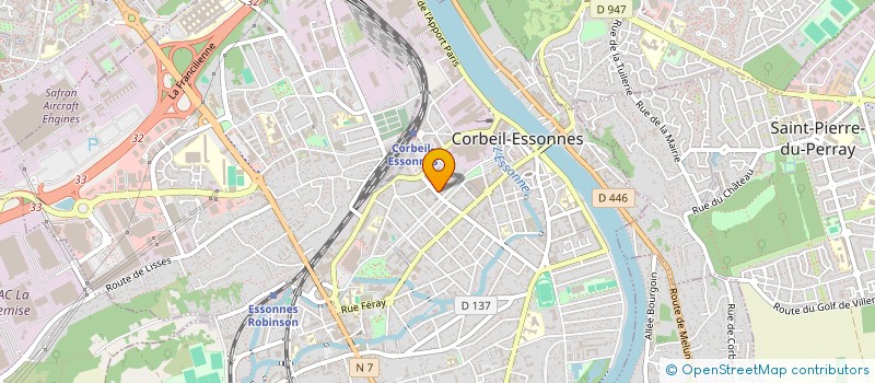 localisation de l'entreprise FREE MOBILITY à CORBEIL-ESSONNES