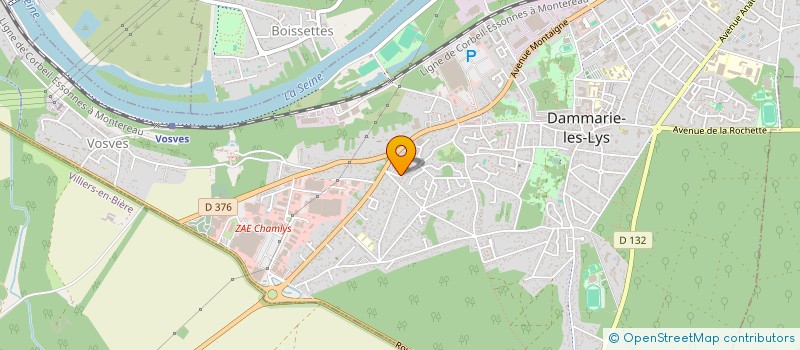 localisation de l'entreprise FREE OSMOSE à DAMMARIE-LES-LYS