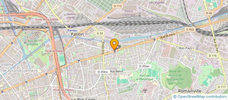 localisation de l'entreprise FREE PEINTURE  PANTIN