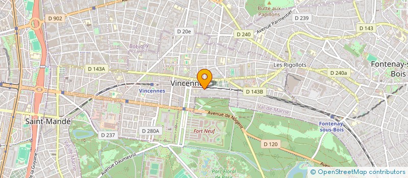 localisation de l'entreprise FREE ROM 42 KM à VINCENNES