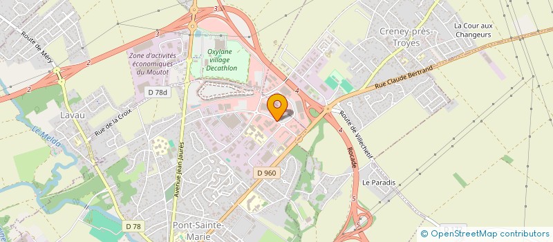 localisation de l'entreprise FREE SHOP  PONT-SAINTE-MARIE