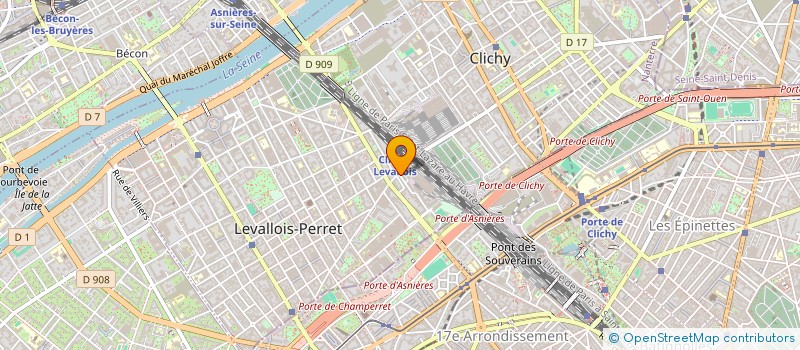 localisation de l'entreprise FREE'TINOV à LEVALLOIS-PERRET