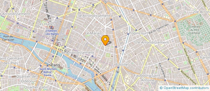 localisation de l'entreprise FREE TOUCH RUGBY à PARIS