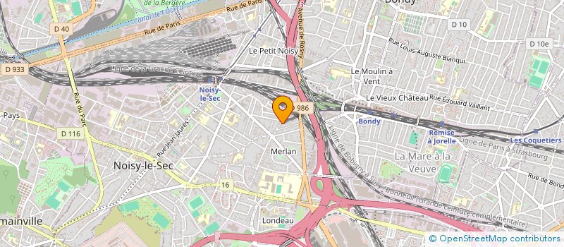 localisation de l'entreprise FREE TRANSPORT PLUS à NOISY-LE-SEC