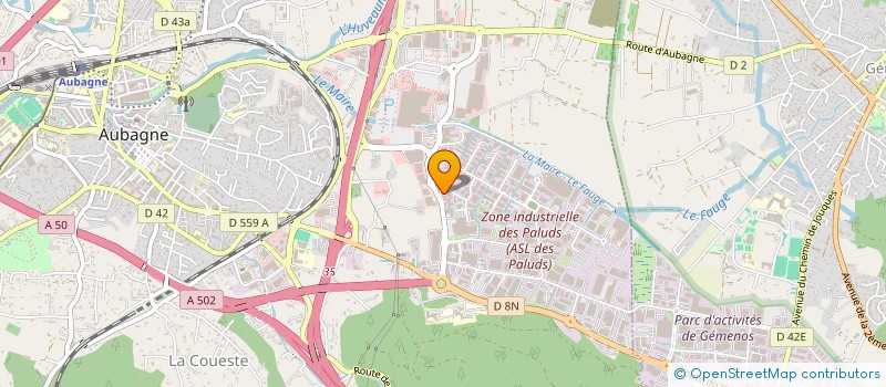localisation de l'entreprise FREE'ZBY à AUBAGNE