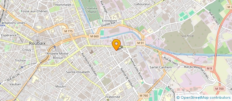 localisation de l'entreprise FREECADENCES  ROUBAIX