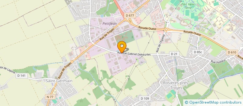 localisation de l'entreprise FREECOM SAS à ROSIERES-PRES-TROYES
