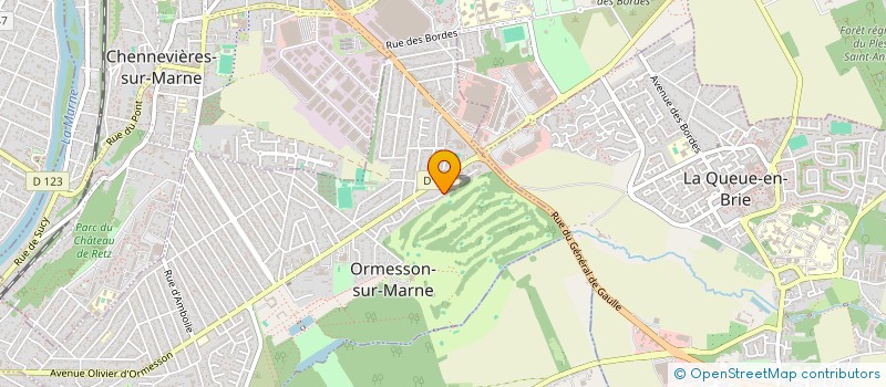 localisation de l'entreprise FREECOM VISION à ORMESSON-SUR-MARNE