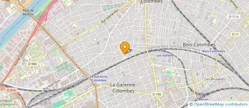 localisation de l'entreprise FREEDA à COLOMBES