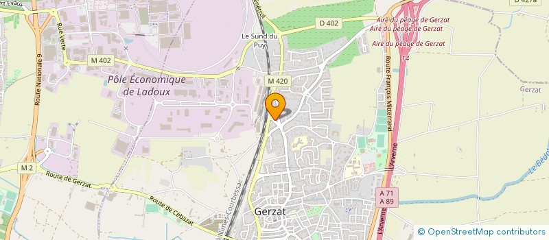 localisation de l'entreprise FREEDGE SAS à SAINT-BEAUZIRE
