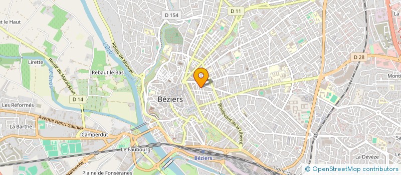 localisation de l'entreprise FREEDOM à BEZIERS