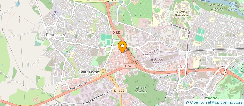 localisation de l'entreprise FREEDOM CAR 49 à BEAUCOUZE