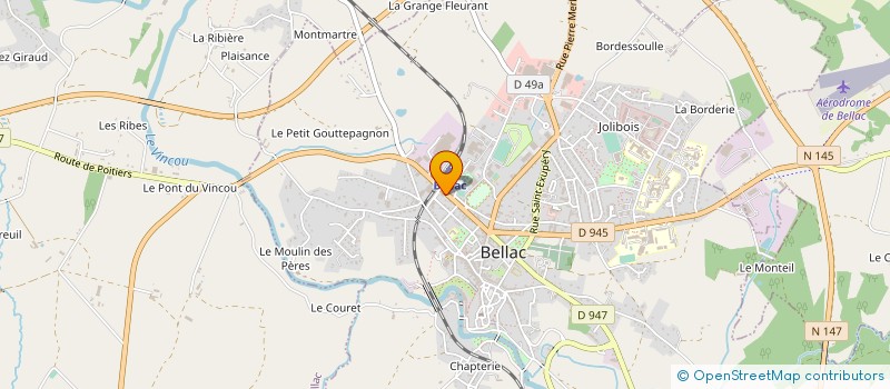 localisation de l'entreprise FREEDOM INVEST à BELLAC
