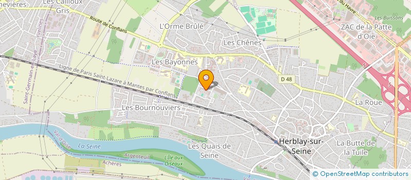 localisation de l'entreprise FREEGLASS  HERBLAY-SUR-SEINE