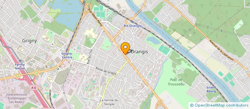 localisation de l'entreprise FREELAB à RIS-ORANGIS