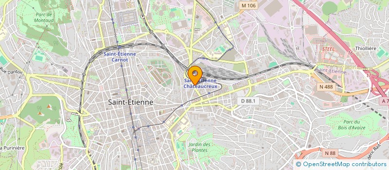 localisation de l'entreprise FREELABZ  SAINT-ETIENNE