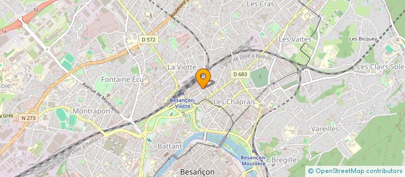 localisation de l'entreprise FREELANCE CREATION à BESANCON