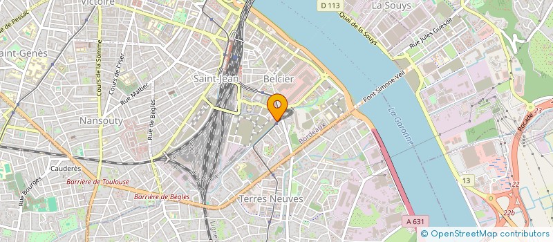 localisation de l'entreprise FREELANCE ETUDES à BORDEAUX