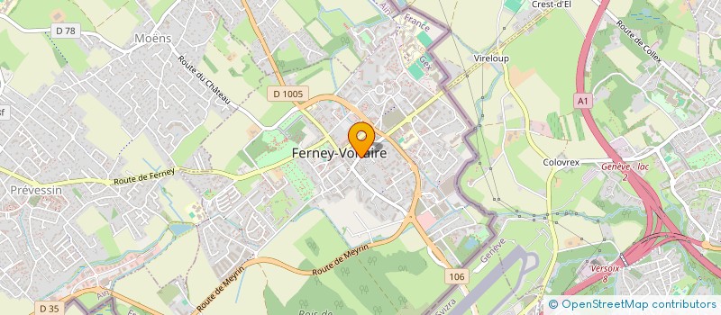 localisation de l'entreprise FREELY HANDUSTRY FRANCE à FERNEY-VOLTAIRE
