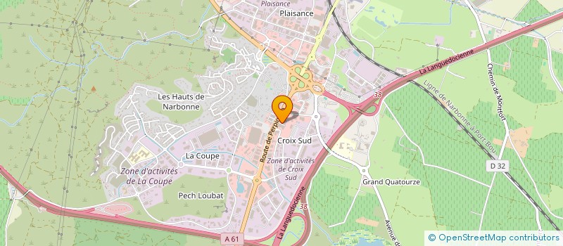 localisation de l'entreprise FREENESS  NARBONNE