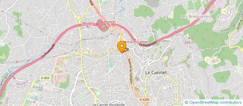 localisation de l'entreprise FREENETWORK à LE CANNET