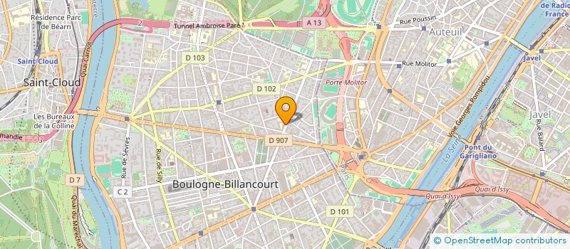 localisation de l'entreprise FREENOVA à BOULOGNE-BILLANCOURT