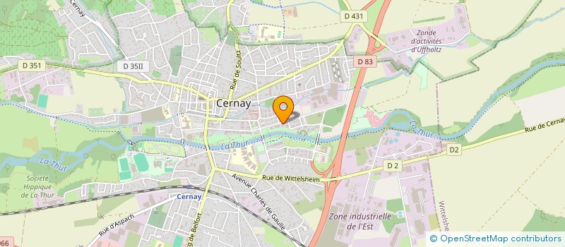 localisation de l'entreprise FREERUN 68  CERNAY