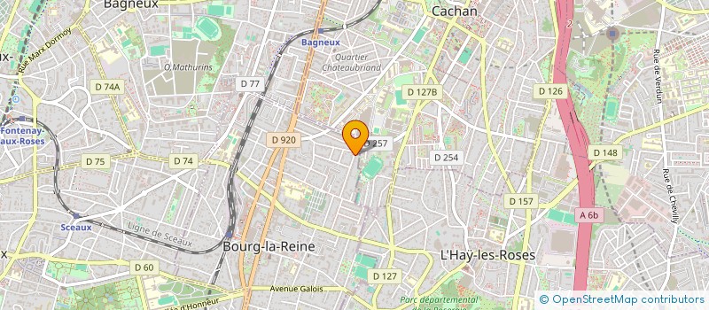 localisation de l'entreprise FREESIA à BOURG-LA-REINE