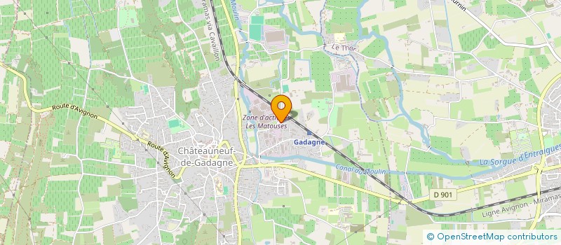 localisation de l'entreprise FREESSON à CHATEAUNEUF-DE-GADAGNE