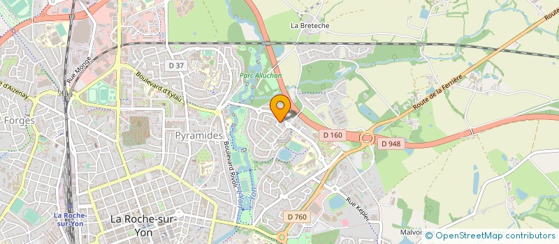 localisation de l'entreprise FREESTYLYON à LA ROCHE-SUR-YON