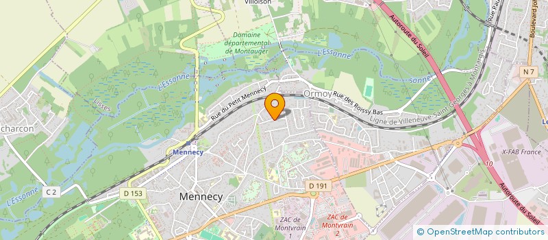 localisation de l'entreprise FREEVOL à MENNECY